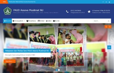 Pembuatan Website PAUD Assova Muslimat NU